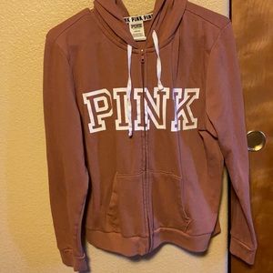 PINK! zip up sweatshirt